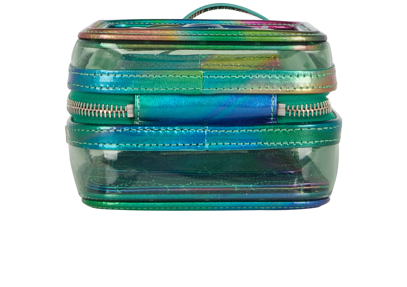 Iridescent Vertical Vanity Case, &pound;2,300, Handbags, Blue/Green, PVC, Top view
